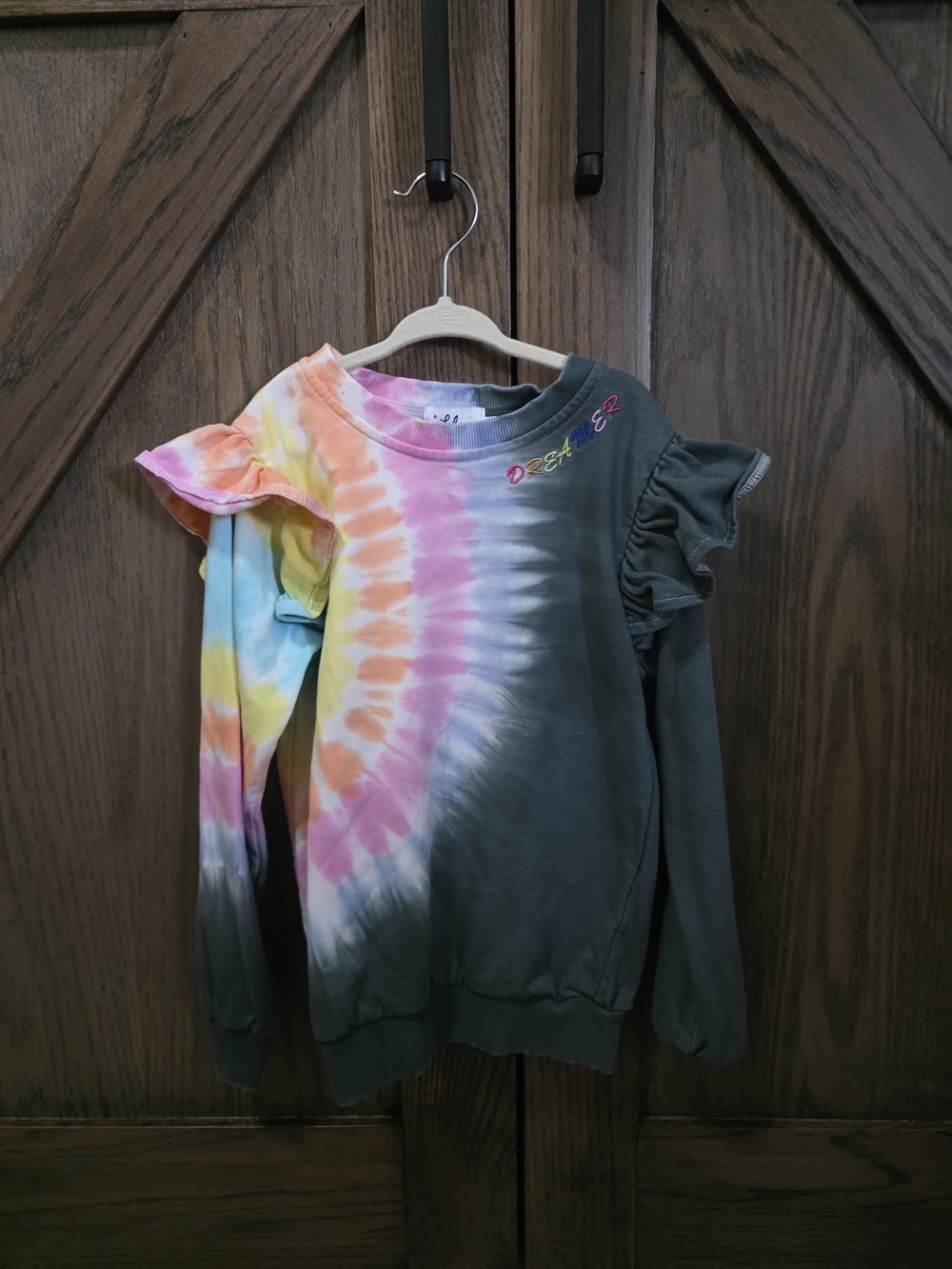 Lola + The Boys Rainbow Tie Dye Sweatshirt